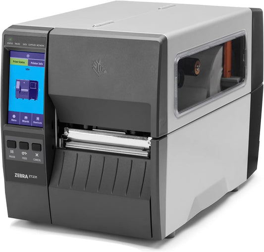 Zebra ZT231 (Zebra ZT230 Replacement) | Thermal Transfer & Direct Thermal 203 DPI | ZT23142-T01000FZ | USB, Serial, Ethernet, Bluetooth Connectivity, Tear Bar