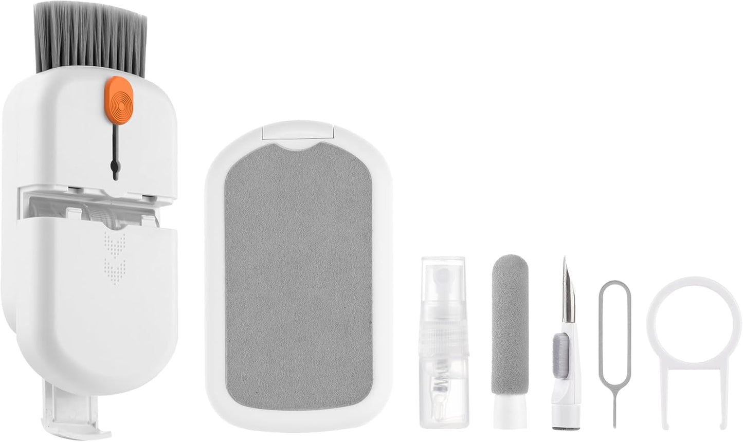 Professional 10-in-1 Keyboard Cleaning Kit, Retractable Brush & Tools for Mechanical Keyboard, Laptop, MacBook, iPhone Screen, Camera Lens, AirPods, Earbuds, Monitors