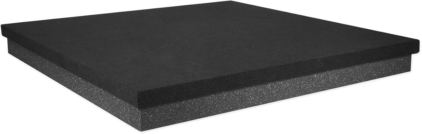 Rockville ISO 10-12 Isolation Platform Acoustic Riser Pad, 19" x 19" x 1.75", High-Density Foam, Vibration Reduction, Scratch Protection, for 10"/12" Subwoofers and Studio Monitors