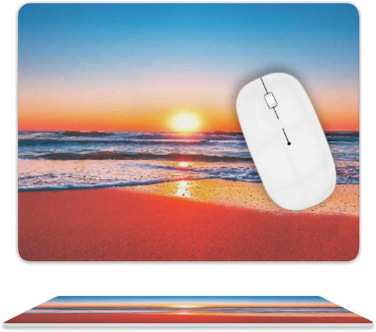 Sunrise Mouse Pad, Square Mousepad,Waterproof Mouse Mat Non-Slip Rubber Base MousePads for Office Home Laptop Travel, 9.5"x7.9"x0.12" Inch