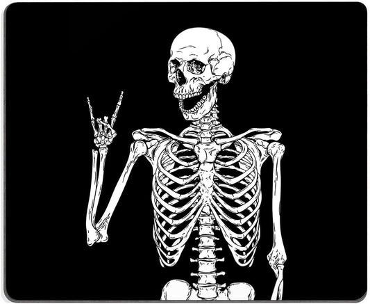 Mouse Pad, Black Human Skeleton Mouse Pad, Personalized Waterproof Mousepad Rectangle Customized Mouse Pads with Designs Non-Slip Rubber Smooth MousePads for Computer Laptop