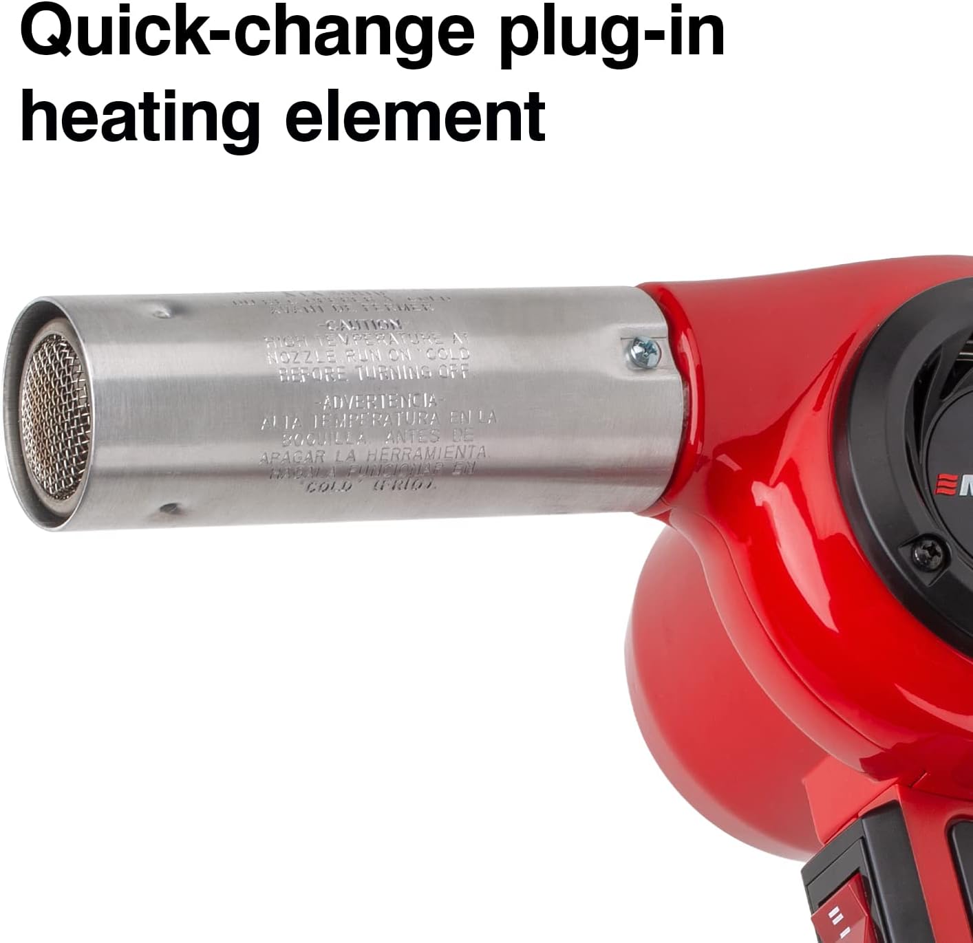 Master Appliance HG-801D Industrial Heat Gun, Quick Change Plug-In Heating Element, 1400° F, 120V, 2220W, 18.5 Amps, Assembled In USA
