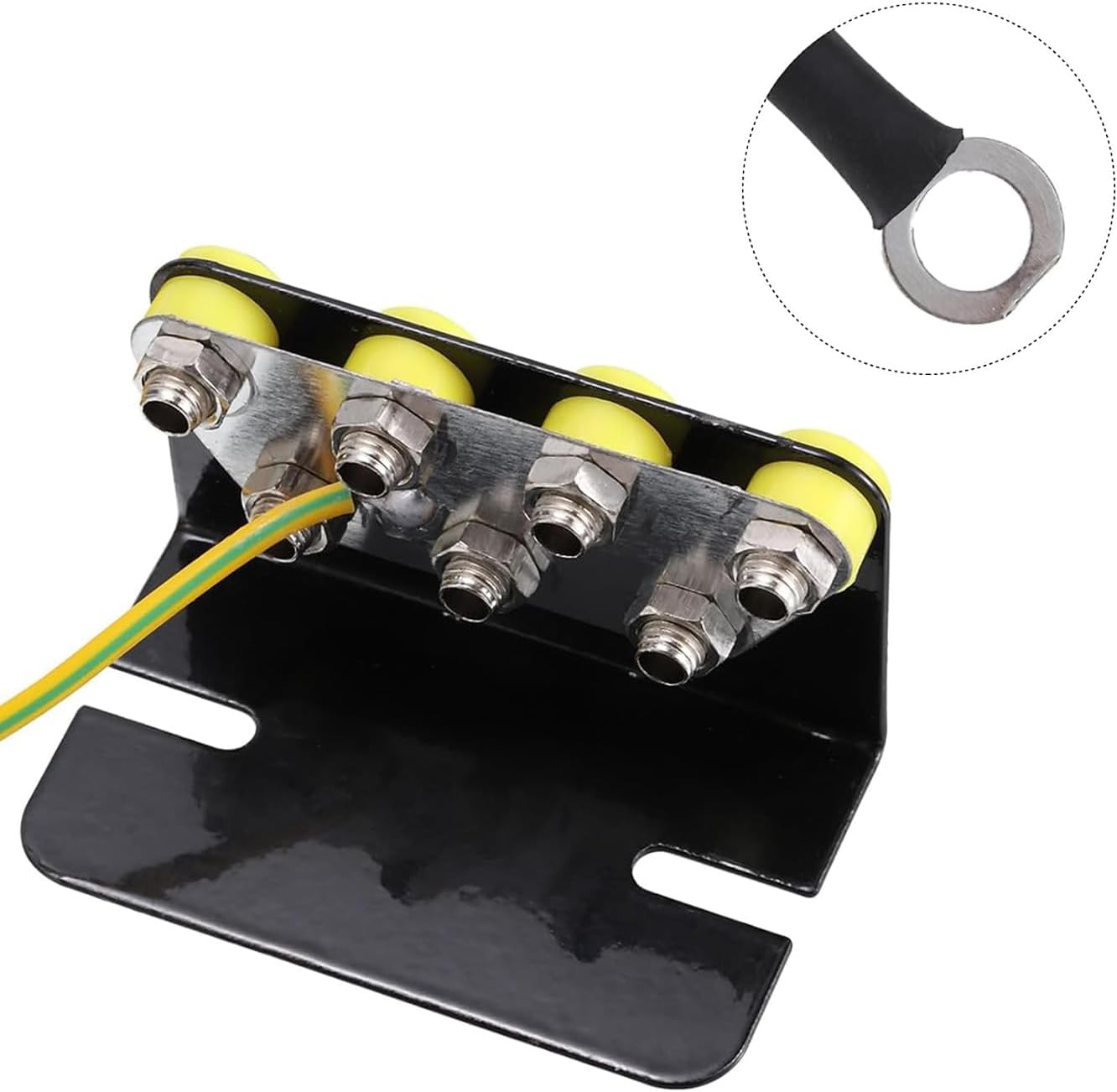 7-Port ESD Wrist Strap Grounding Kit with 5.9 ft Terminal Cable and Anti-Static Socket Connector, L-Shaped Aluminum Hub with 1 MΩ Resistors, Static Protection for Electronics Workbench(7-Port(2Pack))