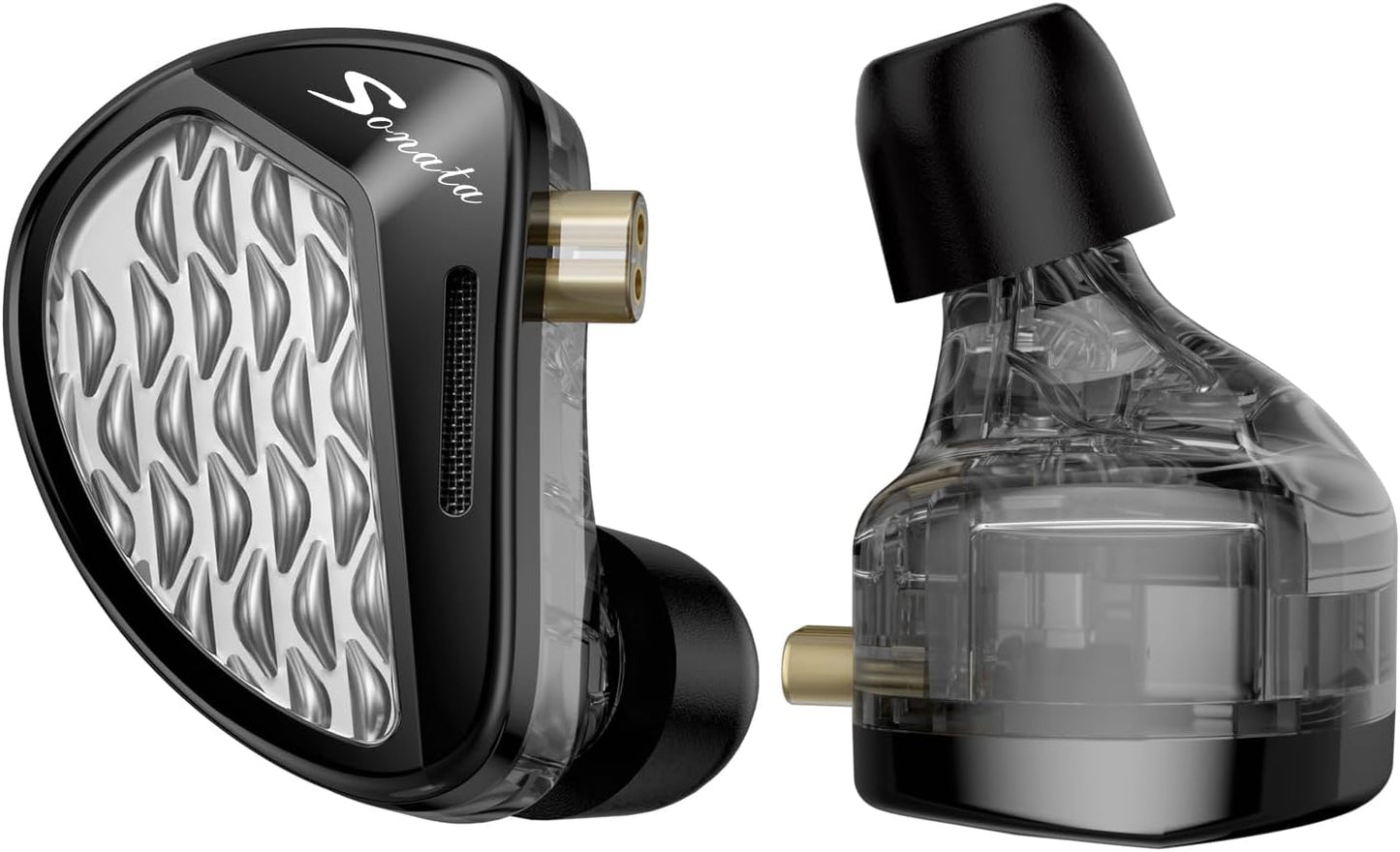 KZ Sonata 14BA IEMs, in-Ear Monitor Headphone High-Performance Flagship HiFi Earphones with 4 Tuning Switches, Clarity in All Frequency Stereo Sound Comfortable Headphones for Musicians (Normal)