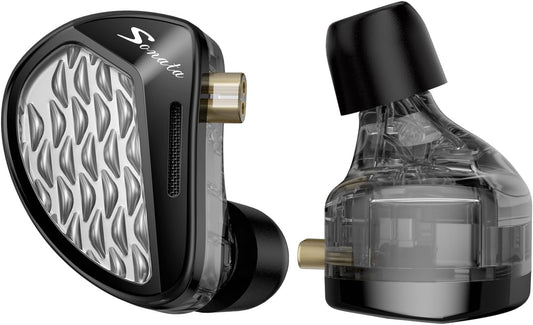 KZ Sonata 14BA IEMs, in-Ear Monitor Headphone High-Performance Flagship HiFi Earphones with 4 Tuning Switches, Clarity in All Frequency Stereo Sound Comfortable Headphones for Musicians (Normal)