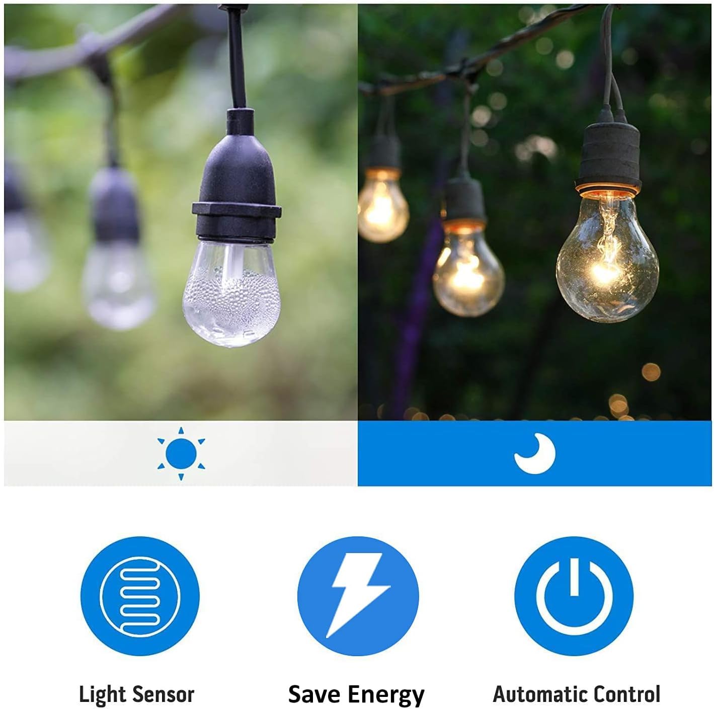 TiFFCOFiO Outdoor Christmas Light Timer, Dusk to Dawn Sensor Countdown, Outdoor Timers for Electrical Outlets Waterproof, 2 Grounded Outlets for Christmas Lights, 15A 1/2HP, CSA Listed (2 Pack)