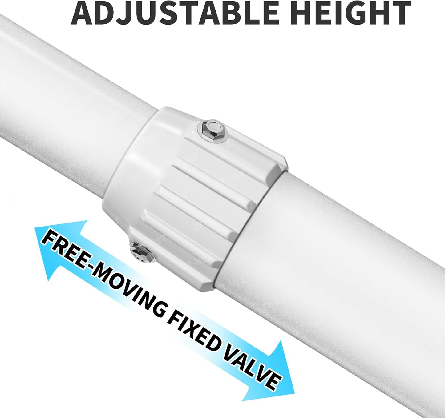 ZT-NET Extendable Pole Mount for Security Surveillance Cameras, Ceiling/Wall Mounting Bracket for Bullet Camera,Solid Metal (11.8-23.6 inch)