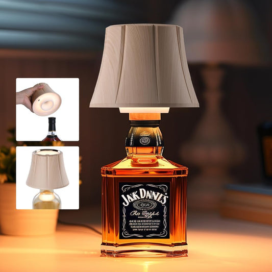 WILIT Wireless Bottle Lamp Shades for Table Lamps, 3 Level Brightness Bottle Lights for Liquor Bottles Topper, Led Bar Table Lamp, Home Bar Decor, Room Decor Accessories, Gifts for Men Women