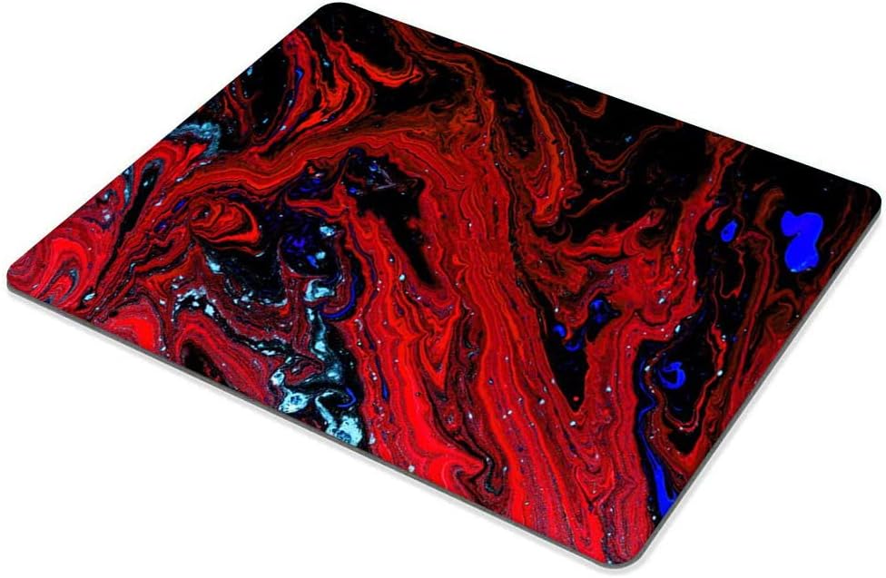 Red Magma Marble Mouse pad Customized Mousepad Non-Slip Rubber Base Mouse Pads for Computers Laptop Office Desk Accessories Mouse pad (Red Magma Marble)