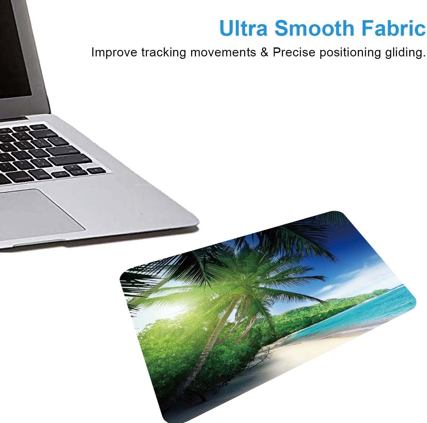 Beach in Sunset Mouse Pad,Non-Slip Rubber Base Wireless Gaming MousePads for Computers Laptop Office,Cute Mouse Pads with Designs for Women