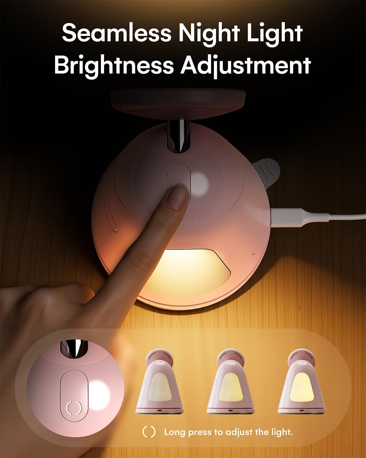 ZEEHOO 4 in 1 Wireless Charging Station for Apple,Mag-Safe Charger &Dimmable Light,Qi2 15W Rotating Fast Wireless Charger for iPhone 16,15,14,13,12&Pixel10&AirPods& iWatch&Samsung Watch(30W Adapter)