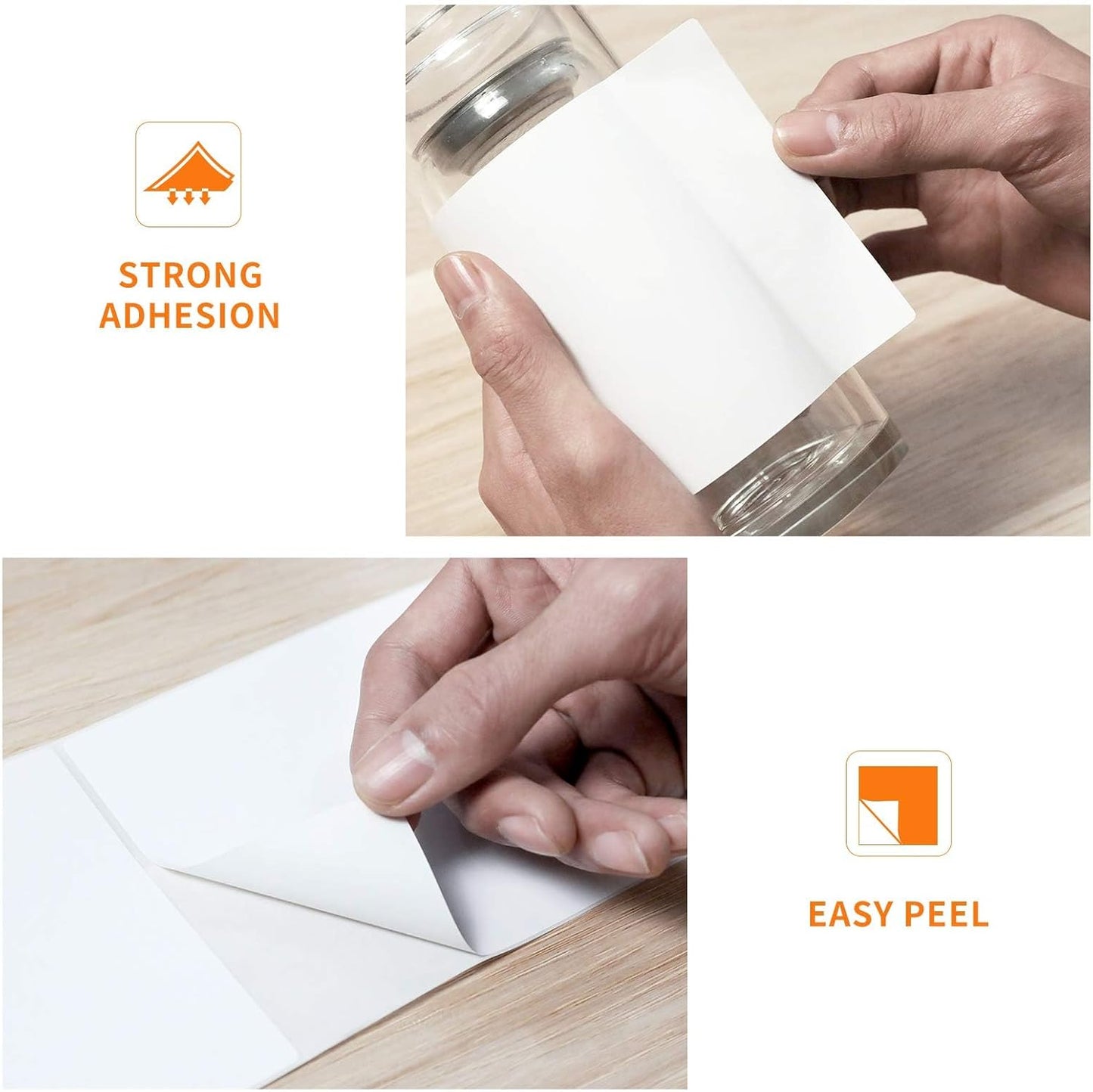 JADENS Thermal Shipping Labels 4x6-350 Labels(4 Rolls), Compatible with Rollo, Brother, Zebra and Most Thermal Printer, Perforated, Commercial Grade, Doesn't Compatible with Dymo