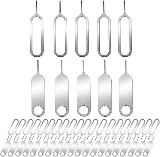 50 Pieces SIM Card Removal Openning Tool Tray Eject Pins Needle Opener Ejector,Compatible with iPhone X, 8 Plus, 8, 7 Plus, All Other iPhone Models, iPads, iPods, Samsung Galaxy Note/S/Edge/J Series