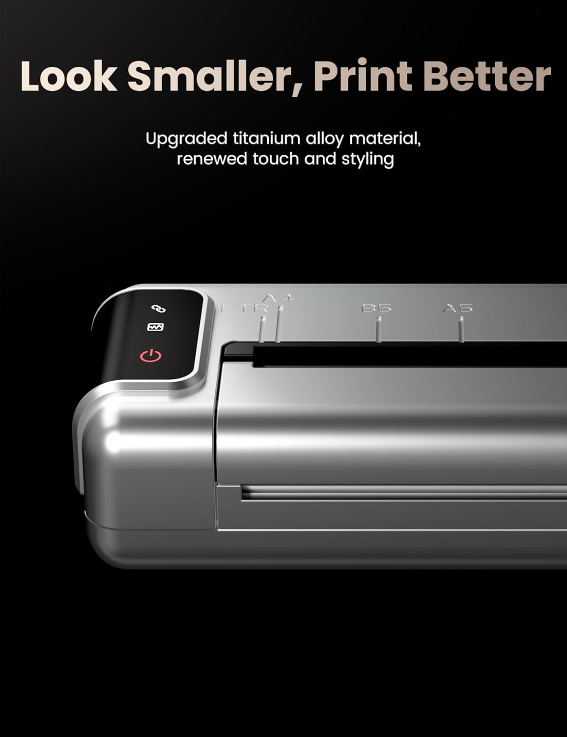 Phomemo Q302 Upgraded Portable Printers Wireless for Business, Ultra-Small Bluetooth Printer for Mobile Printing, 2400mAh Battery can Reverse Charging, 300dpi Inkless Printer Support 8.5X11 US Letter