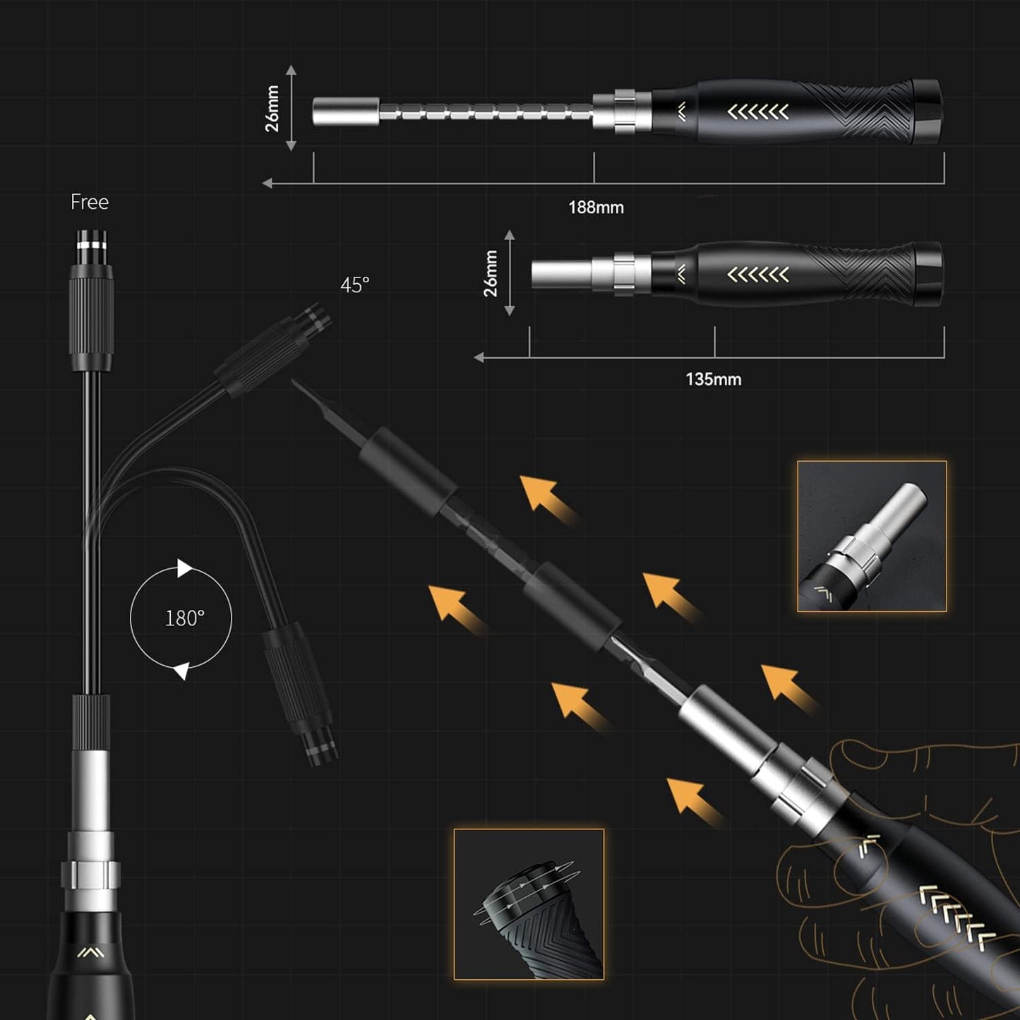 Precision Screwdriver Set, Laptop Screwdriver Kit, JAKEMY 164 in 1 Professional Computer Screwdriver Repair Kit with T6 Torx Bit for MacBook, iPhone, Watch, Camera, Eyeglass, Xbox, DIY