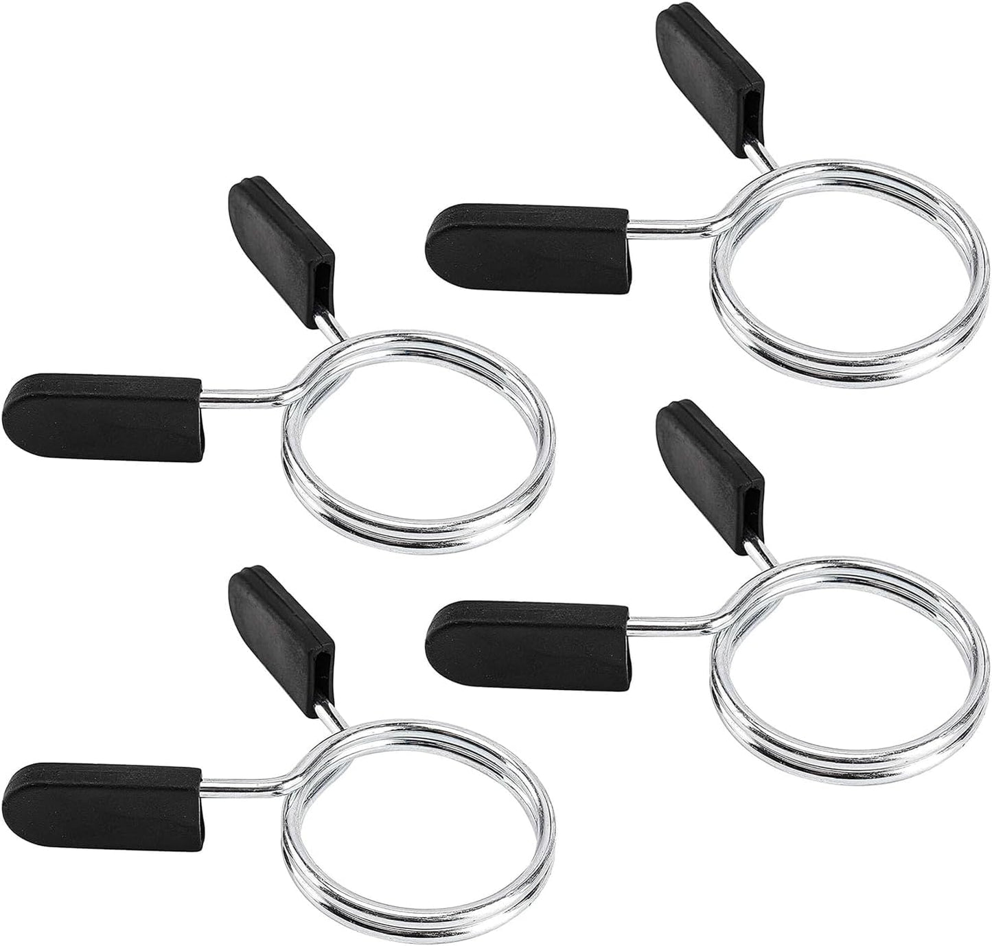Barbell Clips Olympic Barbell Clamps Collars 2 Inches Weight Bars Lock Dumbbell Spring Clips Circlip Fitness Weightlifting Buckle 4 Pack