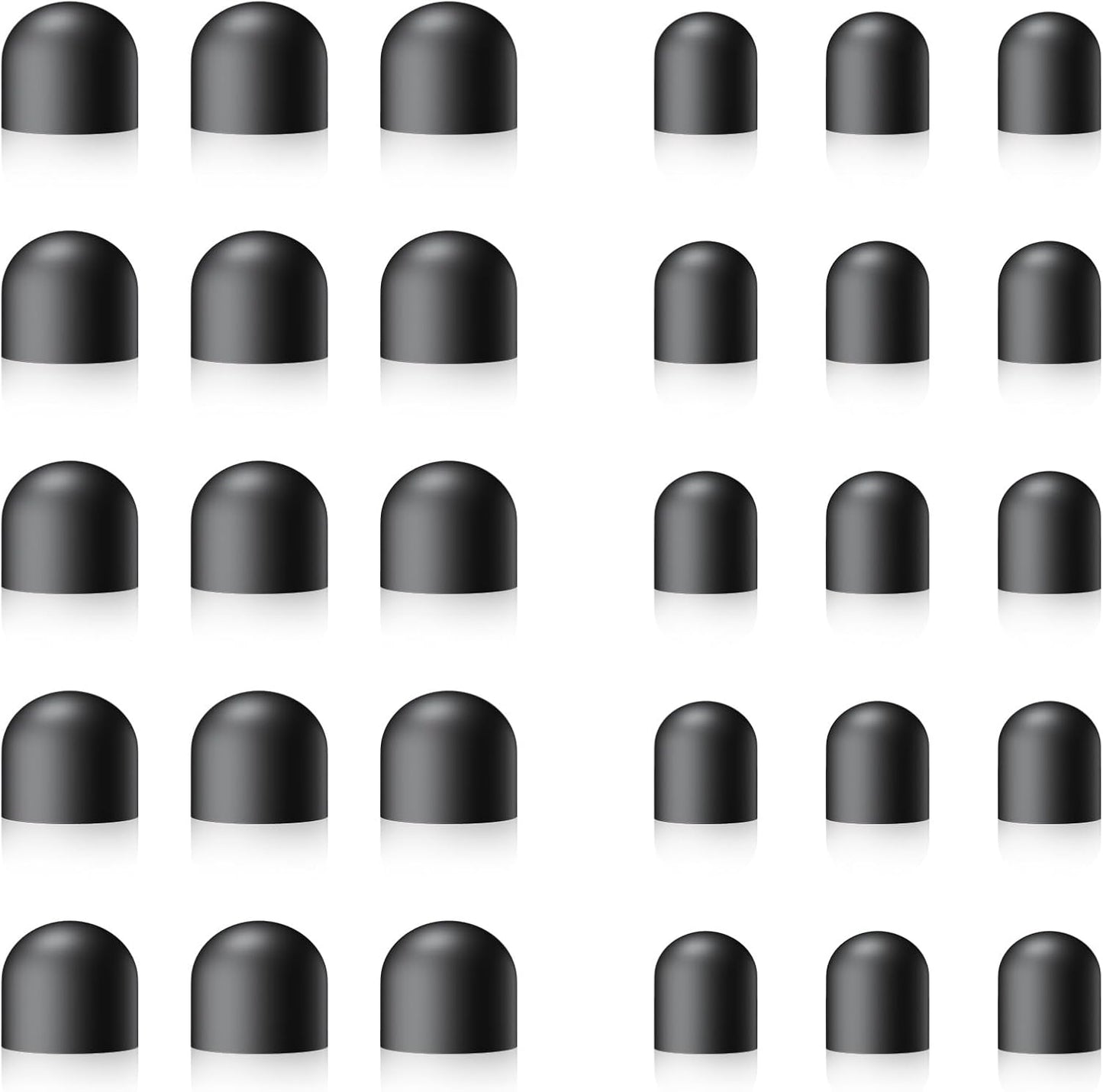 Rubber Tips for Stylus Pens (15 Pair, 0.2'' & 0.28'') Replacement nibs for Touch Screen Pen,Soft,No Scratches,Universal Stylus Ends