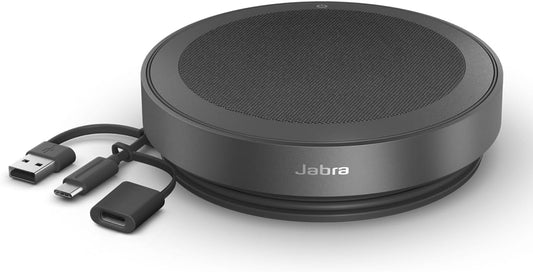 Jabra Speak2 75 (2025 Edition) Wireless Bluetooth Speakerphone - 4 Noise-Cancelling Mics, 65mm Speakers - New Linking Feature - USB-A Dongle - Certified for Microsoft Teams - Dark Grey