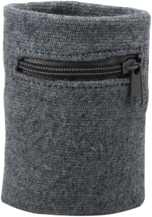 Suddora Zipper Wrist Pouch - Sweatband/Wristband Wallet for Keys, ID, Cards, Cash