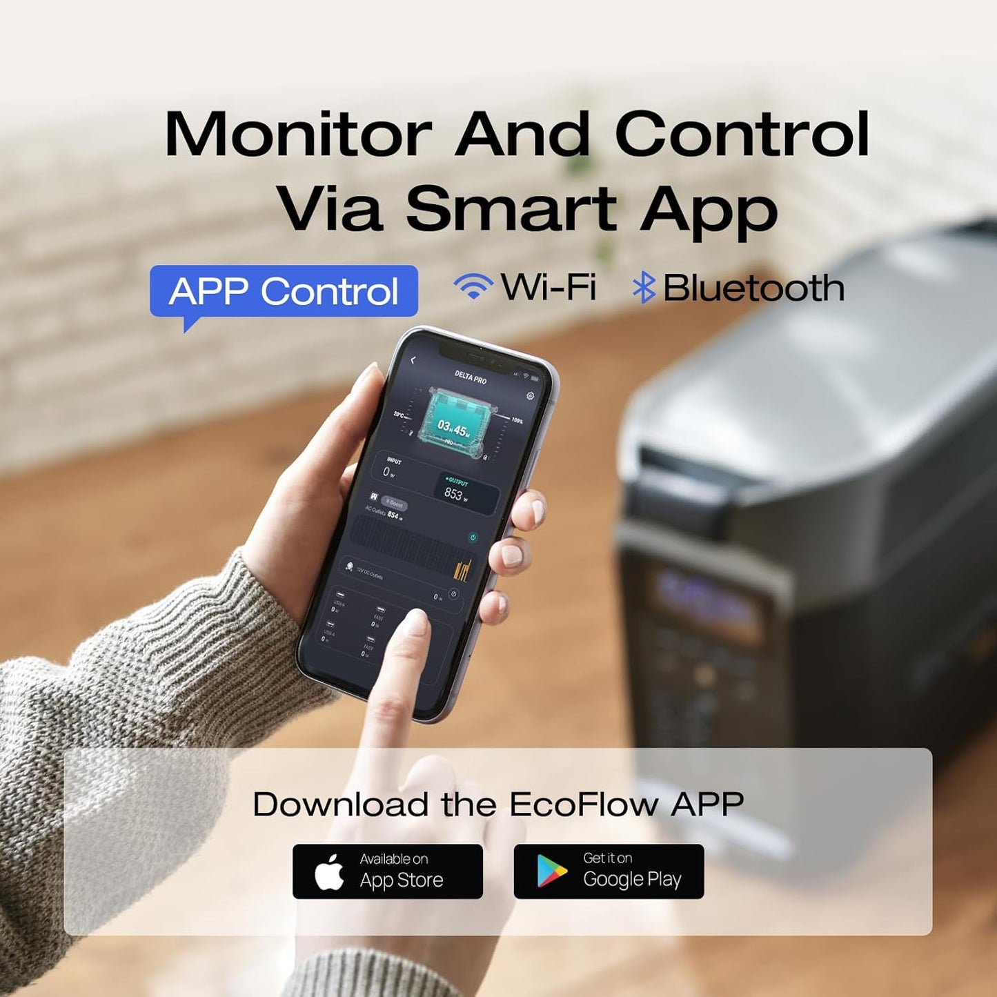 EF ECOFLOW 120V Home Backup Kit: DELTA Pro 3600Wh Power Station with Transfer Switch Kit, 3600W AC Output, Solar Generator for Home Use, Emergency, RV