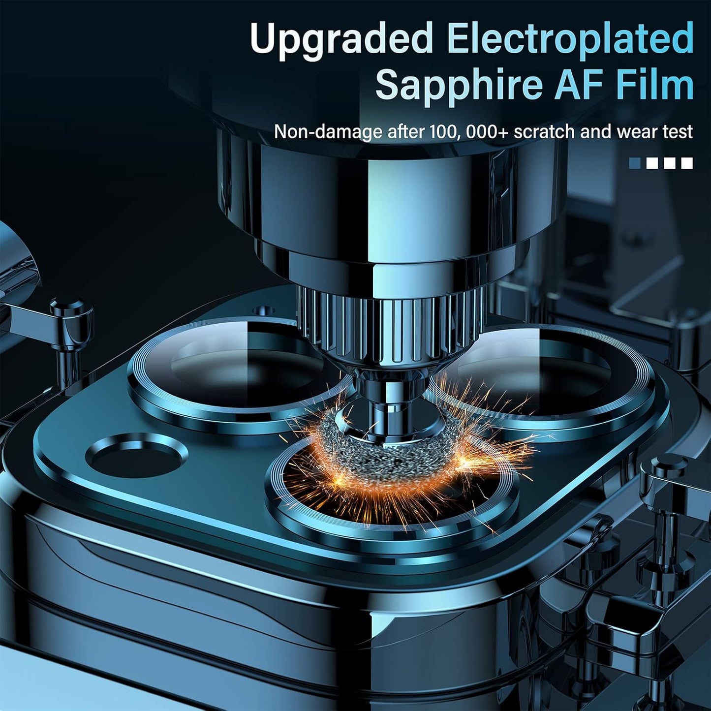 Uyiton Tempered Glass Screen Protector for iPhone 12 Pro Max, 9H Hardness, Scratch Resistant, Easy Installation, Protects Camera Lens