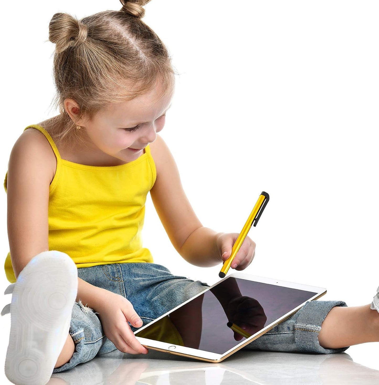 Outus 60 Pieces Stylus Pens Slim Capacitive Stylus Touch Pens for Universal Touch Screens Devices, Compatible with iPhone, iPad, Tablet (10 Colors)