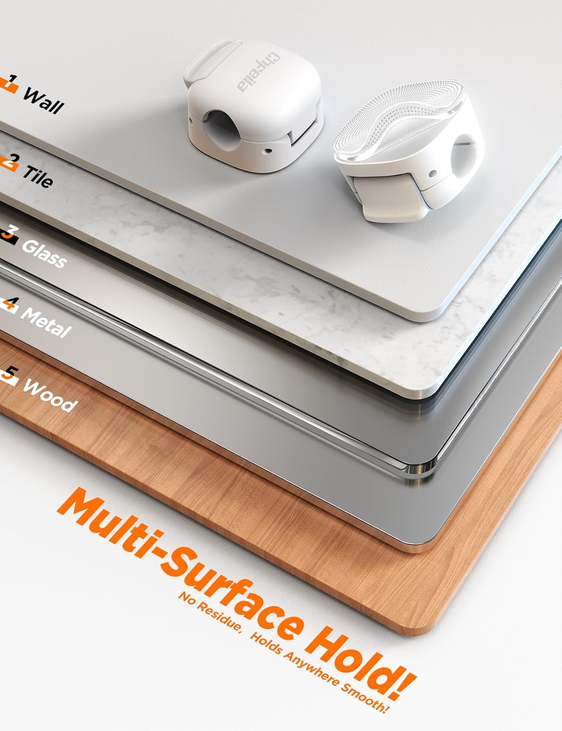 6Pack Cord Organizer, Chfeila Compact Dual Spring & Clasp Lock Cable Management Clips, Adhesive Phone Charger Keeper, Wire Holder for Nightstand/Wall/Car, Home Office Desk Accessories Decor Essentials