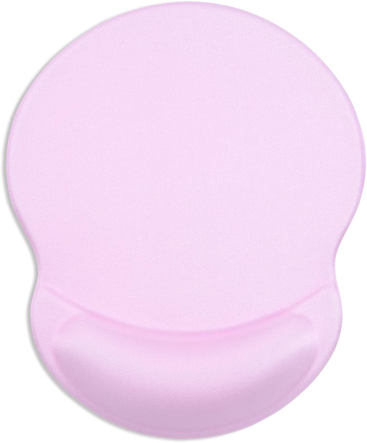 ITNRSIIET Ergonomic Mouse Pad with Gel Wrist Support Small Wrist Rest Smooth Surface Non-Slip PU Base Comfortable Office Supplies Pain Relief, 8.7 x 7.2 inches, Purple