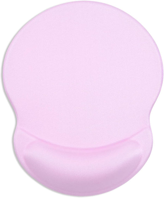 ITNRSIIET Ergonomic Mouse Pad with Gel Wrist Support Small Wrist Rest Smooth Surface Non-Slip PU Base Comfortable Office Supplies Pain Relief, 8.7 x 7.2 inches, Purple