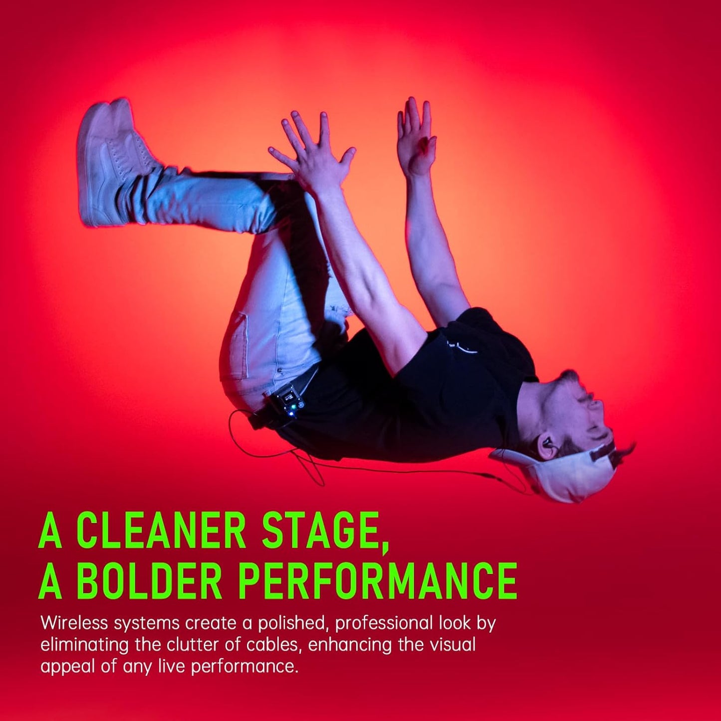 Xvive U4T Wireless in-Ear Monitor System Professional IEM System Transmitter Only for Studio, Band Rehearsal,Live Performance (U4T)