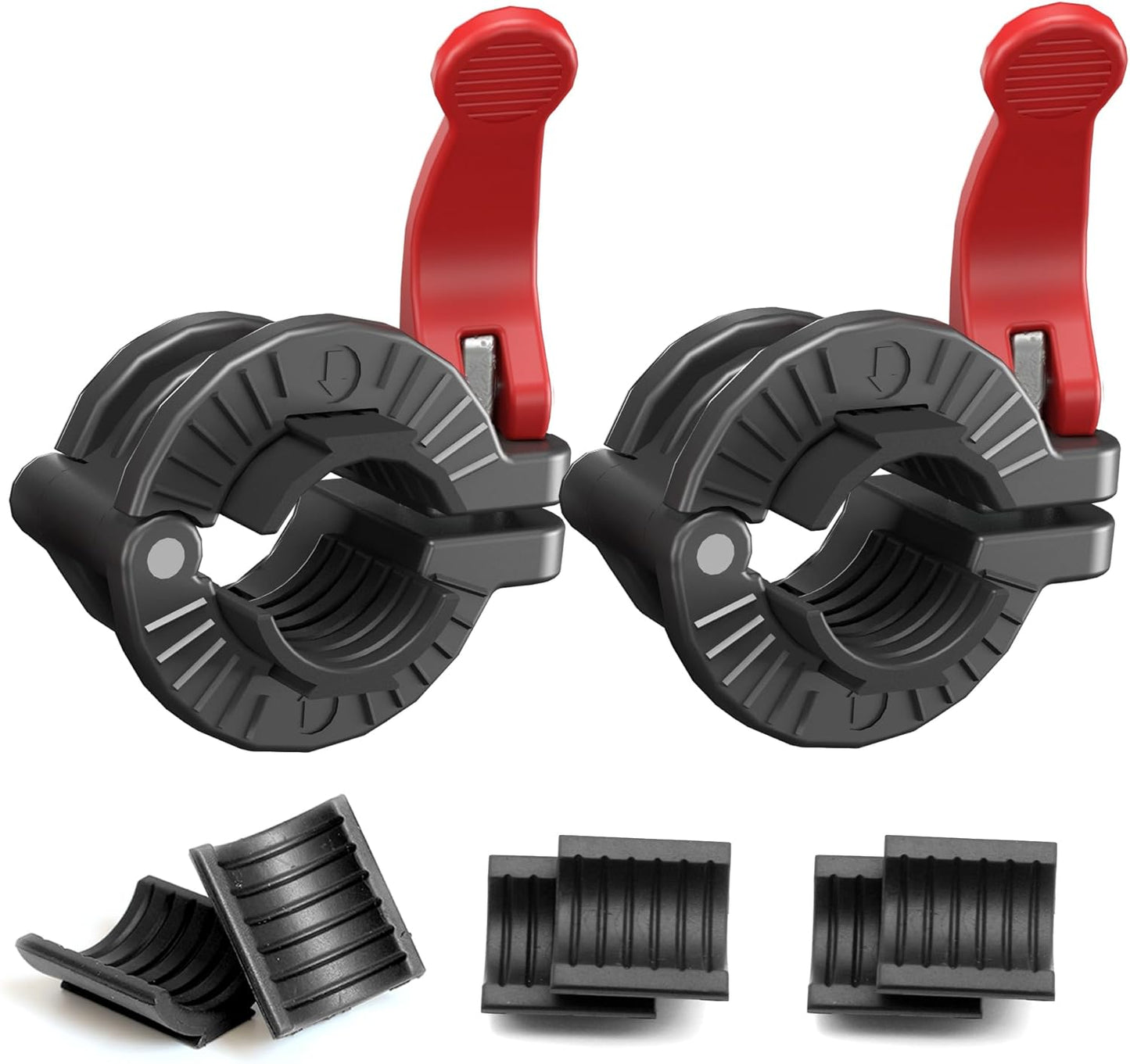MAXRICH Barbell Clamp 1 inch Multiple Sizes & Adjustable Weight Clips for Quick Release Barbell Collars