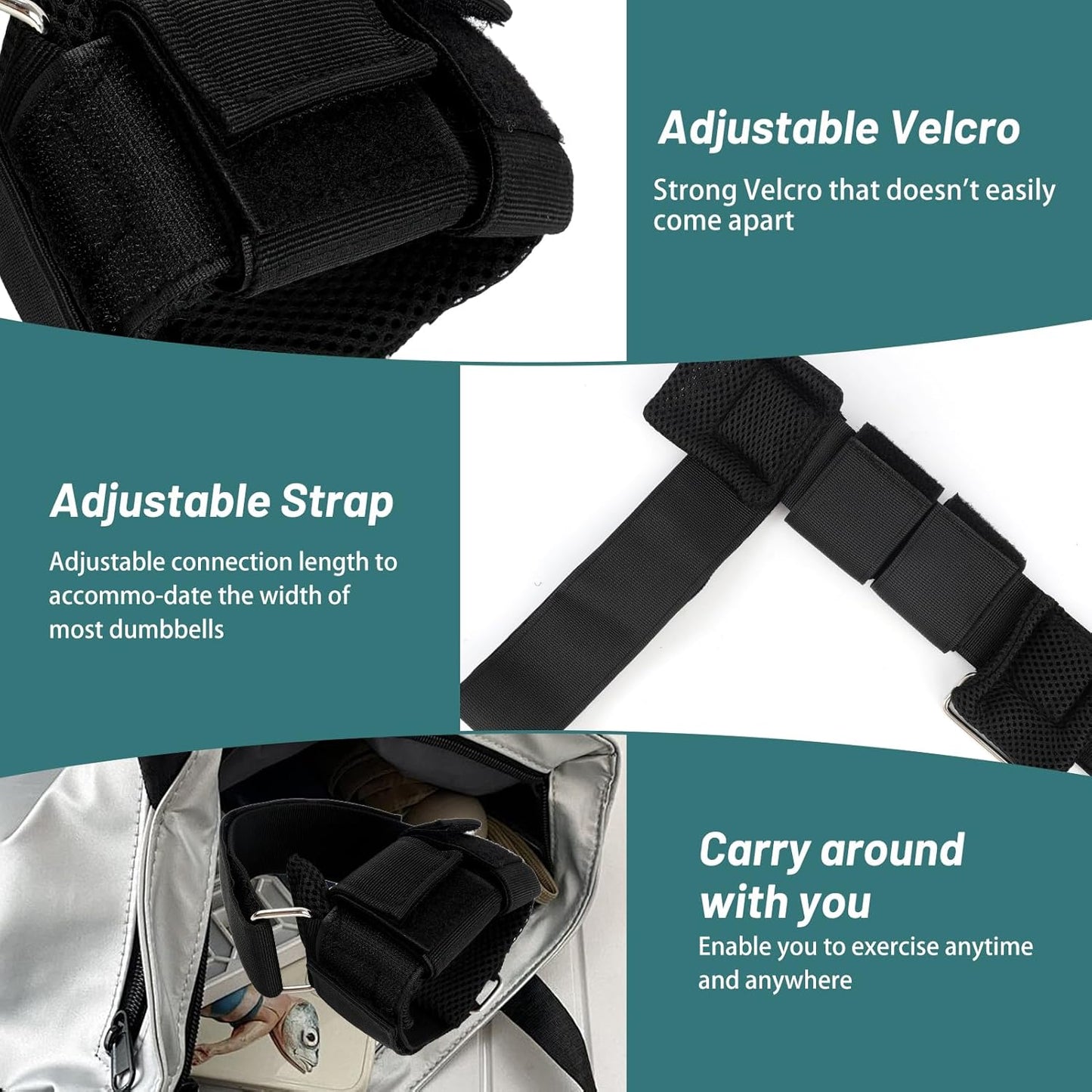 Dumbbell Foot Attachment, Adjustable Leg Weights for Men & Women, Leg Workout Equipment for Home Workouts, Tibialis Trainer for Hip, Shin Splint, Hamstring Curls, Leg Extensions