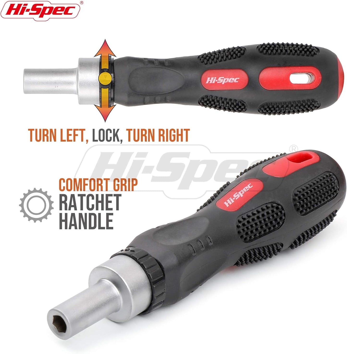 Hi-Spec 101pc Multi Bits Screwdriver & Ratcheting Handle Tool Set Kit. Complete 1/4” Hex Screwdriving with Tamper Proof Security Driver Bits