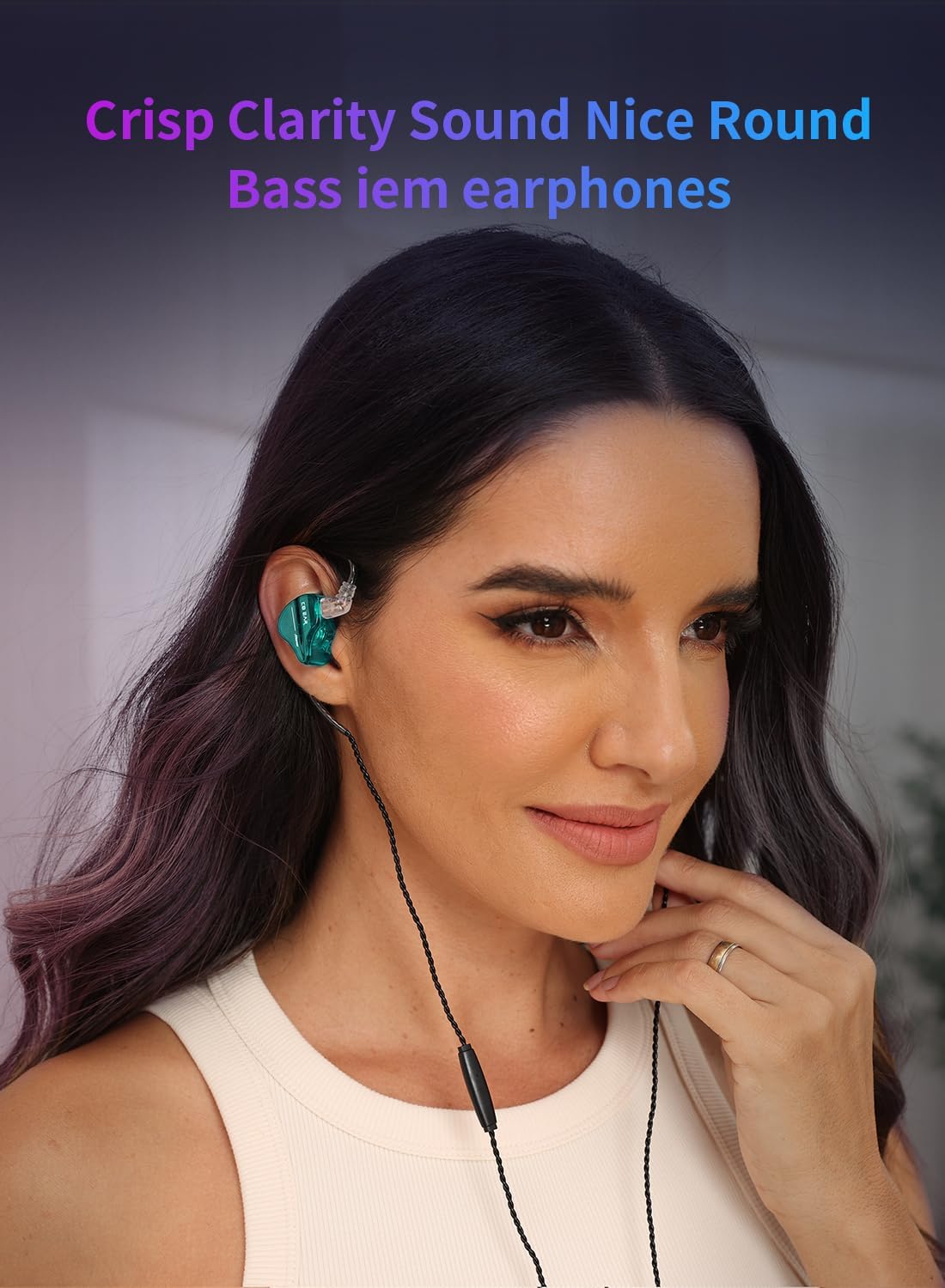 KBEAR Storm in Ear Headphones Wired Earbuds for Musicians Singers on Stage Studio Church,Crisp Clarity Sound Nice Round Bass IEM Earphones Monitor Hi Res Detachable OFC Silver-Plated Cable