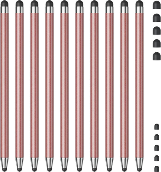 Stylus (10Pcs), Stylus Pen for Touchscreen, High Precision and Sensitivity Stylus Pen for Android Smartphone and Tablets, Compatible with Capacitive Touch Screen (Watermelon red)