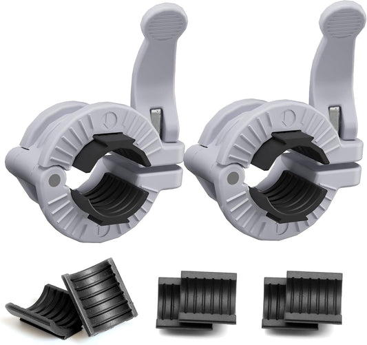 MAXRICH Barbell Clamp 1 inch Multiple Sizes & Adjustable Weight Clips for Quick Release Barbell Collars