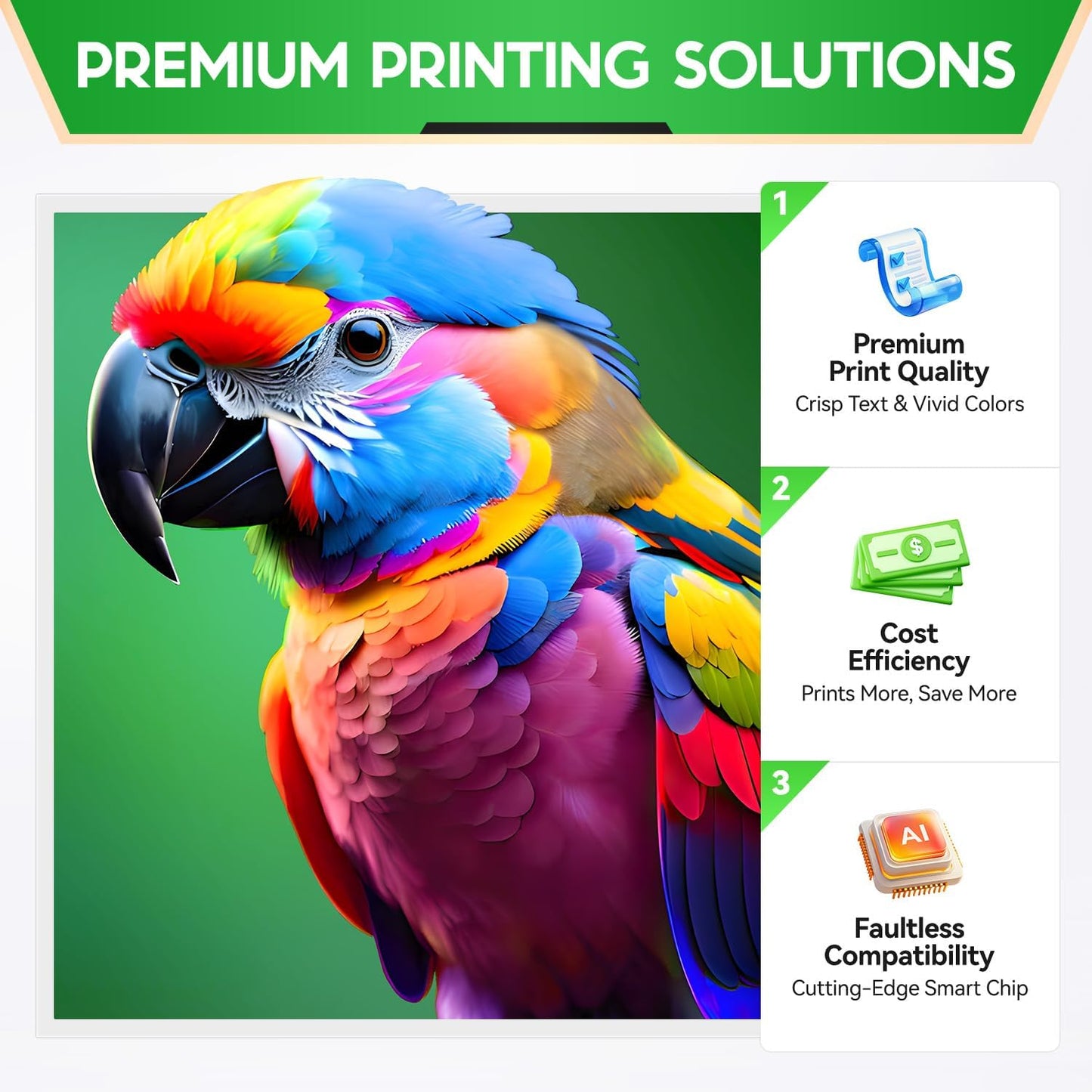 962XL Ink Cartridges Combo 4-Pack High Yield Replacement for HP 962 962XL Ink Compatible with OfficeJet 9012 Pro 9010 9014 9015 9016 9018 9019 9020 9022 9025 9028 e Printers Black Cyan Magenta Yellow