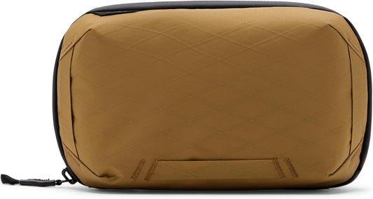 Peak Design Tech Pouch, Coyote, Electronics Organizer for Travel or Everyday Carry, Origami-Style Storage, Cable Pass-Through, Weatherproof, Gear Carry Bag for Men and Women