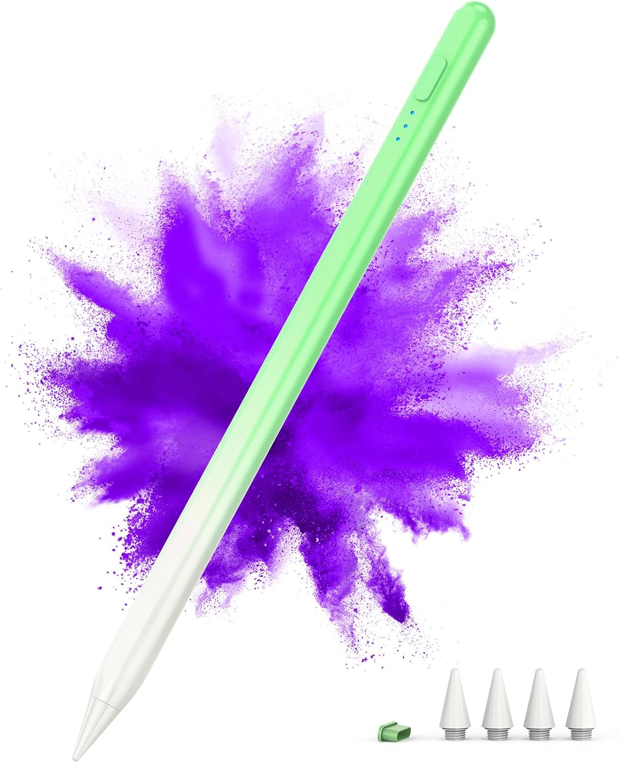 Stylus Pen for iPad 2018-2024, 15Mins Fast Charge for Apple iPad Pencil, Palm Rejection,Tilt Sensitivity,Pencil for iPad 10/9/8/7/6, iPad Pro 12.9"/11"/13" M4, iPad Air 5/4/3/11"-13" M2, iPad Mini 6/5