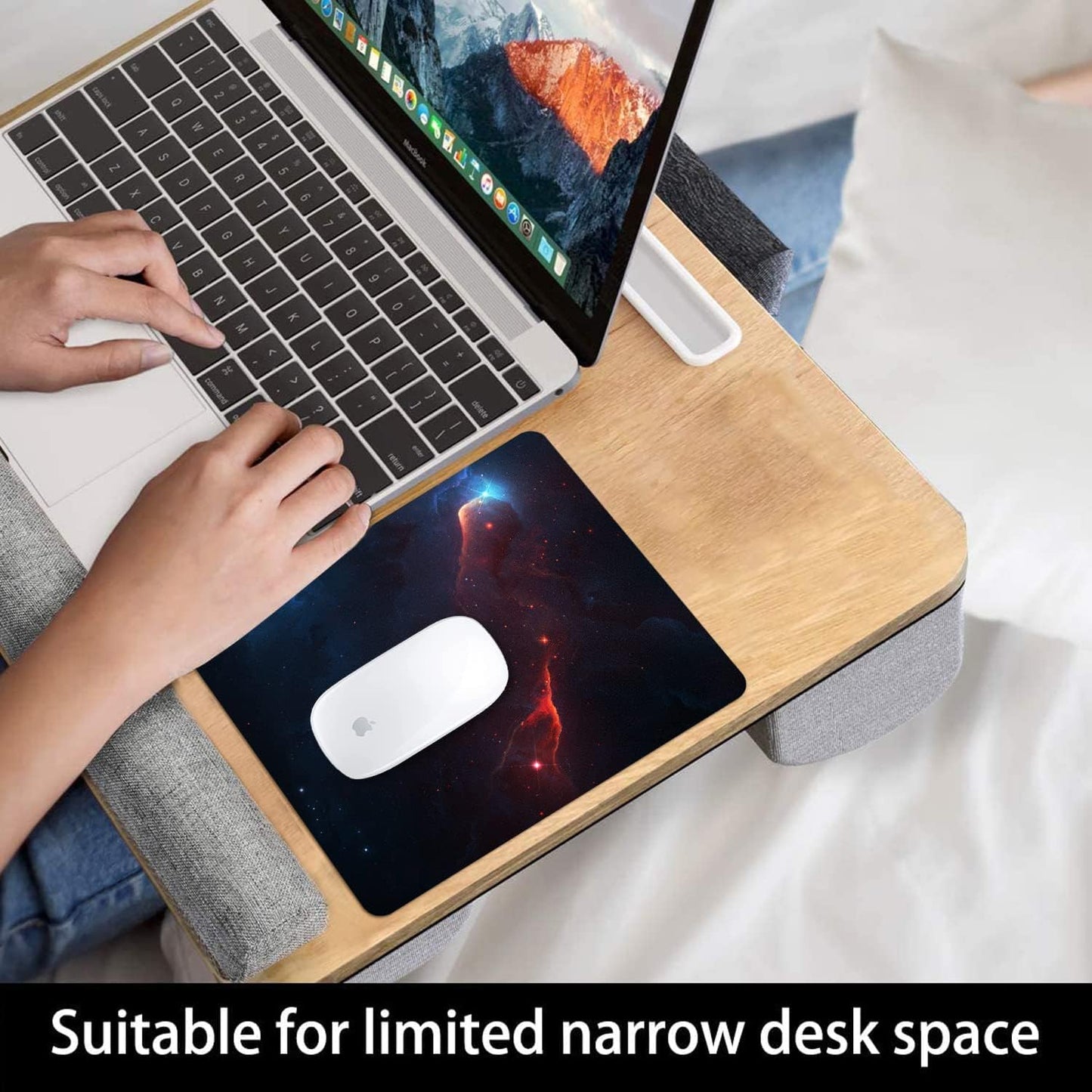 Space Galaxy Mouse Pad Personalized Design Customized Square Office Rubber Mouse Pad 9.5x7.9 Inch