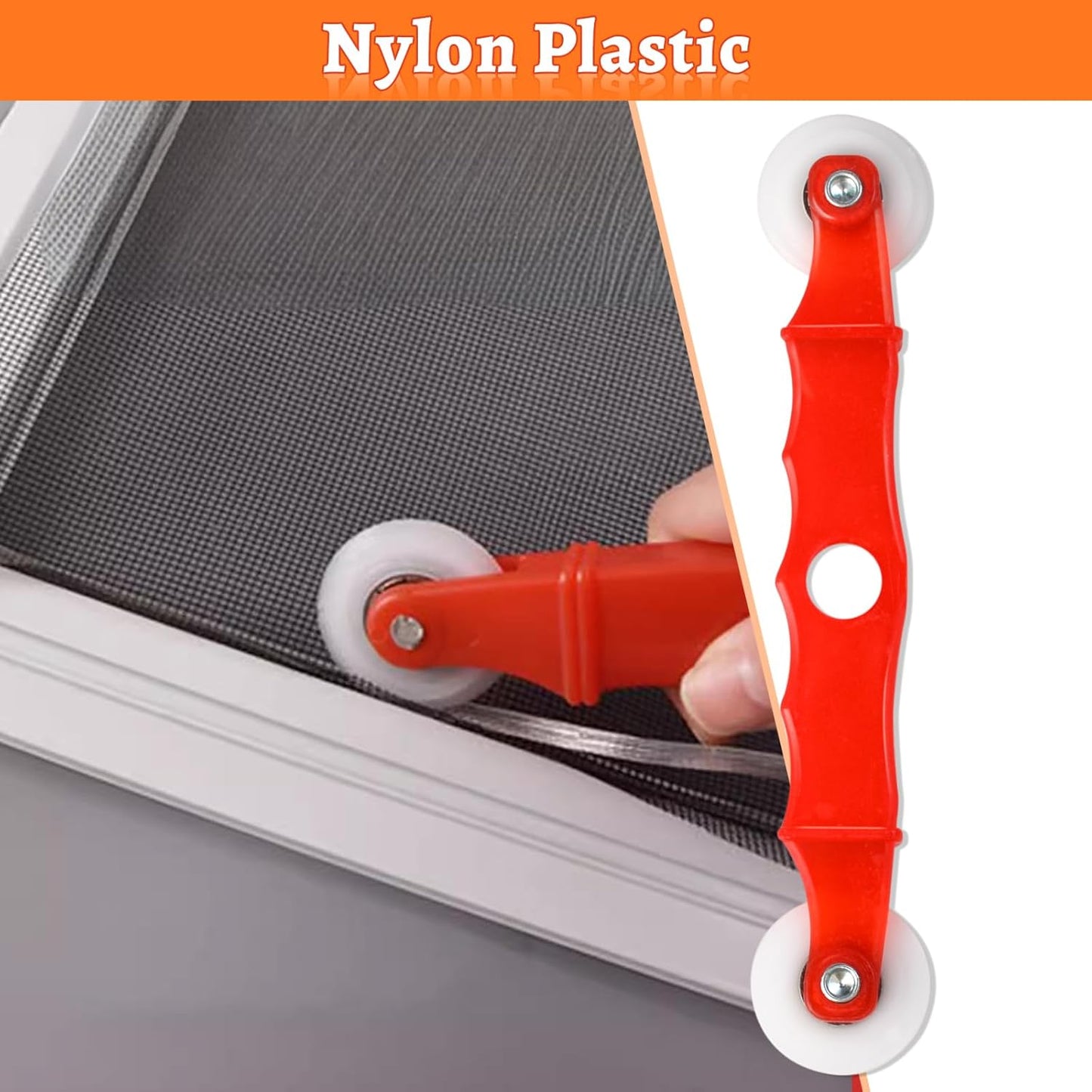 Screen Repair Tool,Window Roller,Spline Installer,6 in 1 Window Installation Tool,Screen Mouse Spline Roller for Installing & Replacing Window Patio Sliding Door (6 in 1)