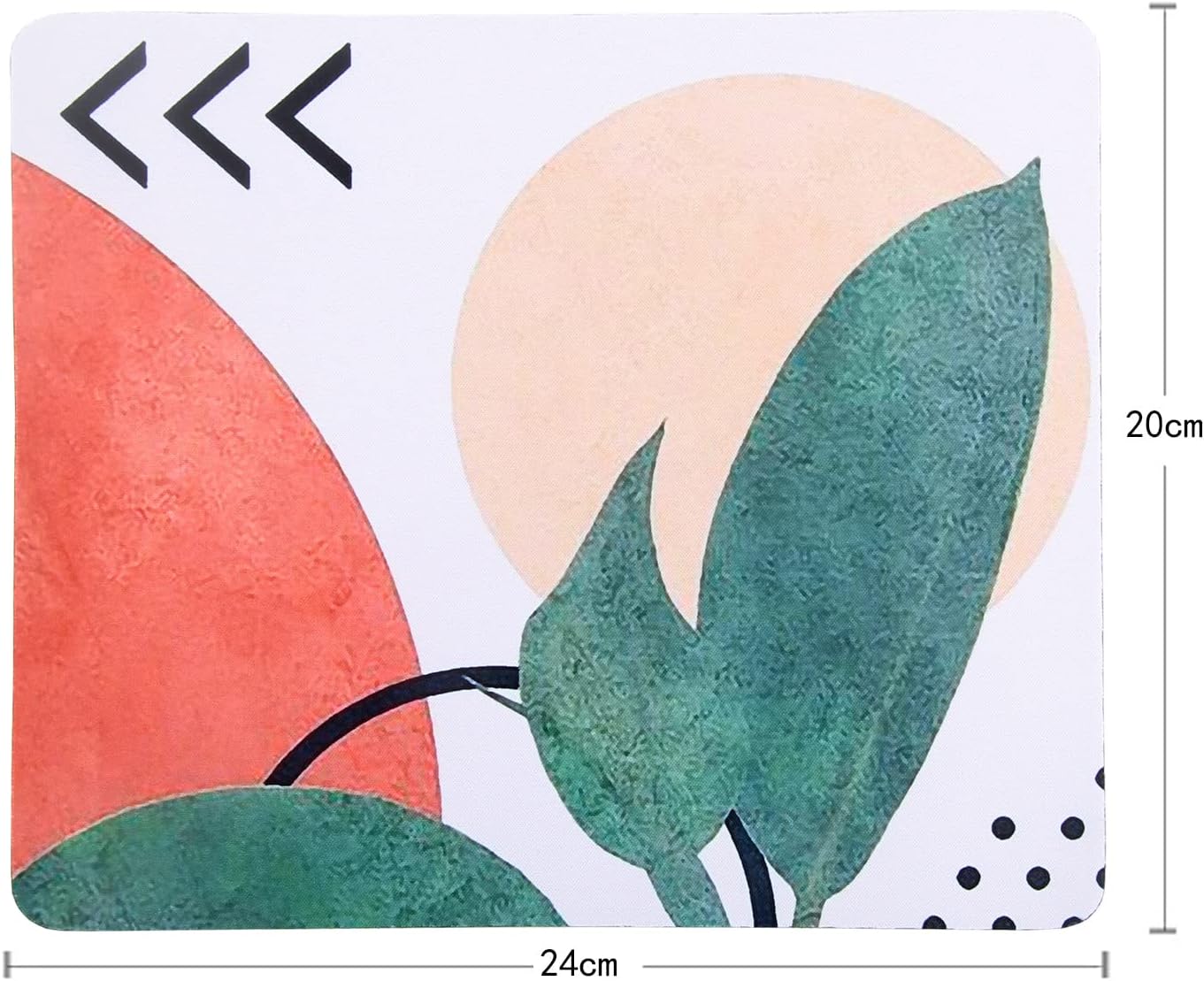 Mouse Pad, Gaming Mouse Pad, Non-Slip Rubber Base Mouse Mat with Designs for Laptop, Computer & Office, 9.5 x 7.9 x 0.12 inches (Morandi Painting)