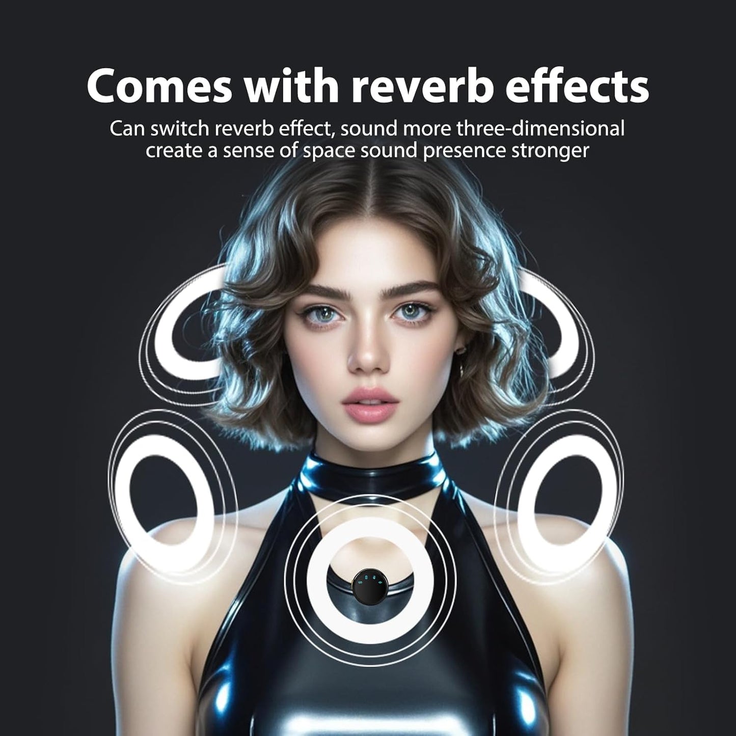 Wireless Lavalier Microphone with Charging Case,AI Noise Reduction,30H Endurance Time,Mini Wireless Microphone for iPhone 14/13/12/11/X with Lightning ,Mini Mic for Video Recording,YouTube,Vlogging