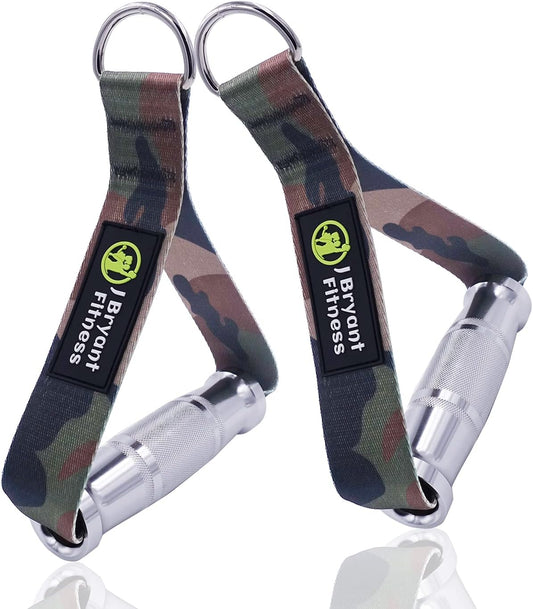 J Bryant Fitness Metal Gym Handles for Cable Machine Attachment Heavy Duty Aluminum Alloy Handle Grips Durable Workout Handles for Resistance Bands Pulley LAT Pull Down System