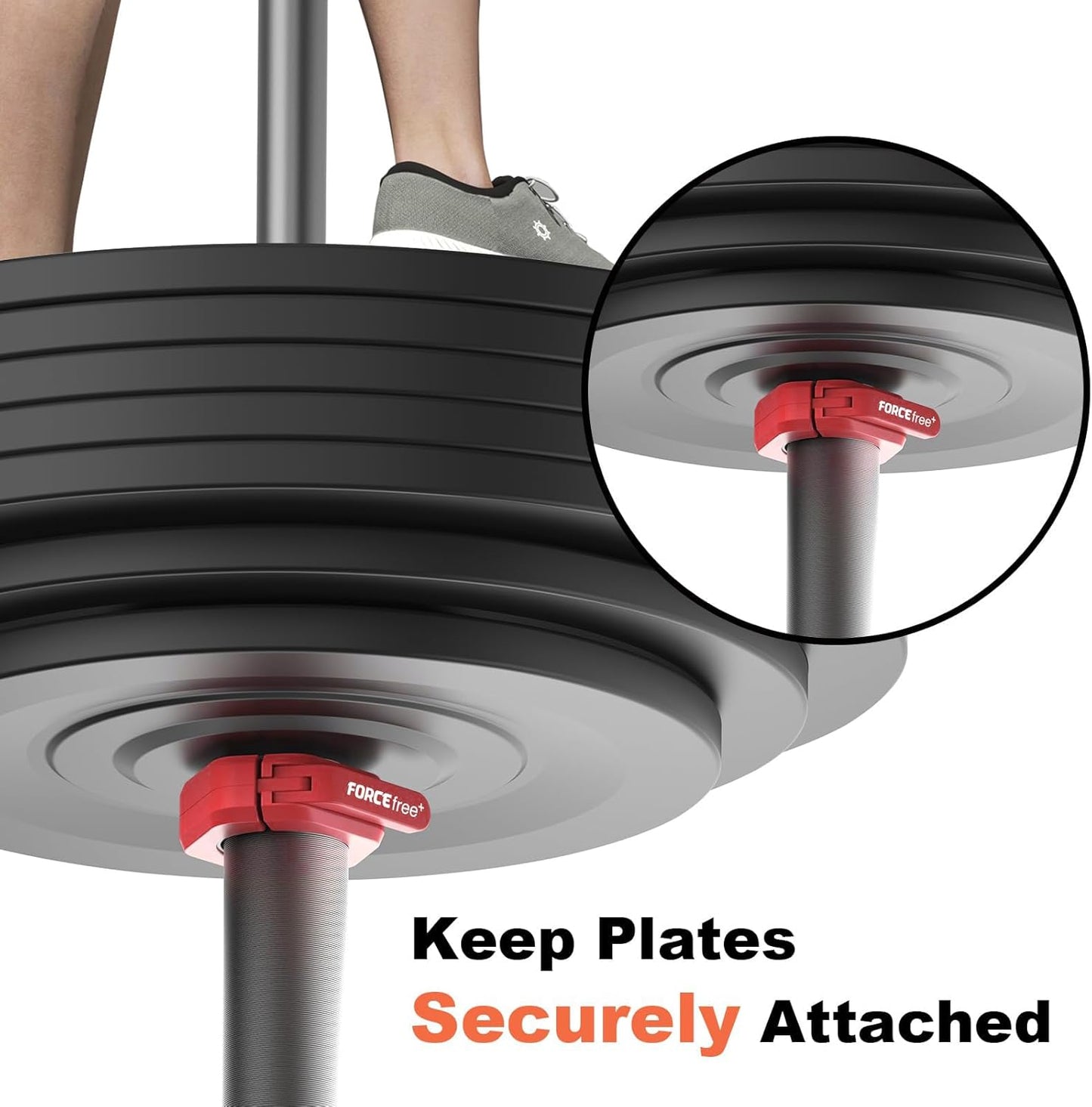 Magnetic Barbell Clamps 2 Inch Olympic – Quick Release Barbell Collars with Anti-Slip TPR Lining | Heavy Duty Weight Clips for Bars for Pro Gym Equipment