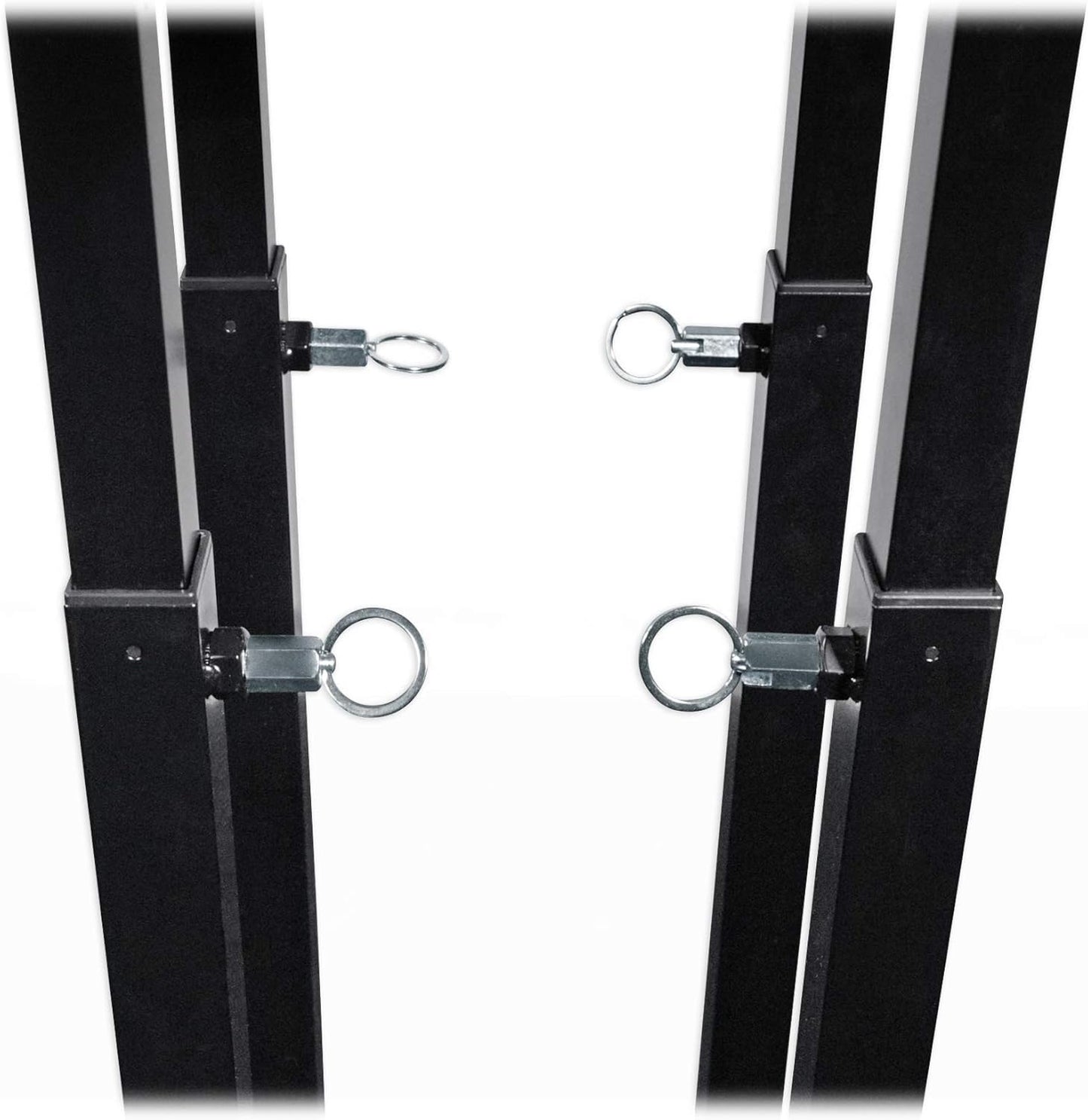 Rockville RTP82B 8 ft Adjustable Black Totem Moving Head Light Stand, Dual Scrims, Travel Bags, Speaker Mount, for DJs and Stage Lighting