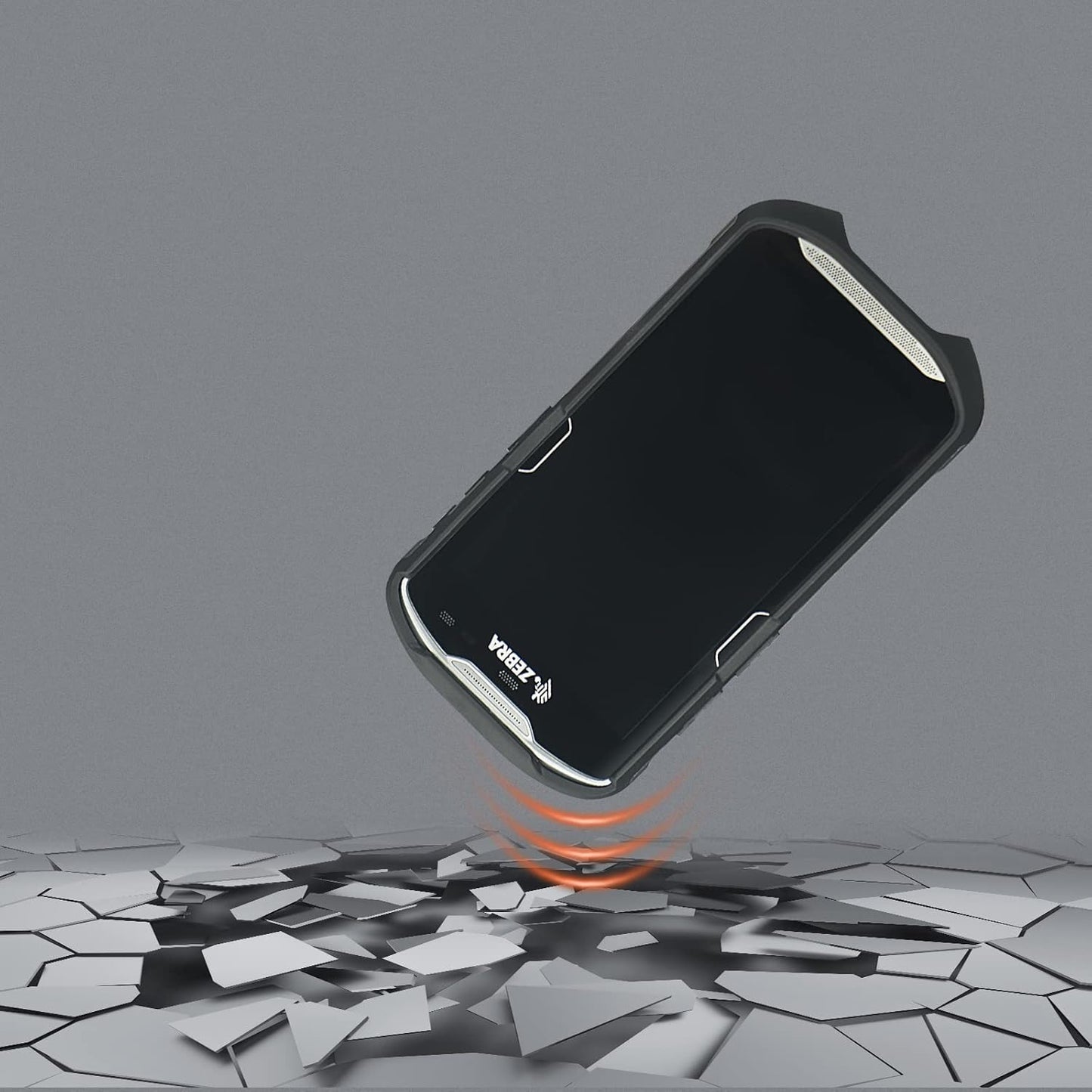 Protective Cover Bumper Case Rugged Boot with Hand Strap for Zebra TC51 TC510K TC52 TC56 TC57,Slim TPU Scanner Cover,Barcode Touch Mobile Computer Accessories (Black)