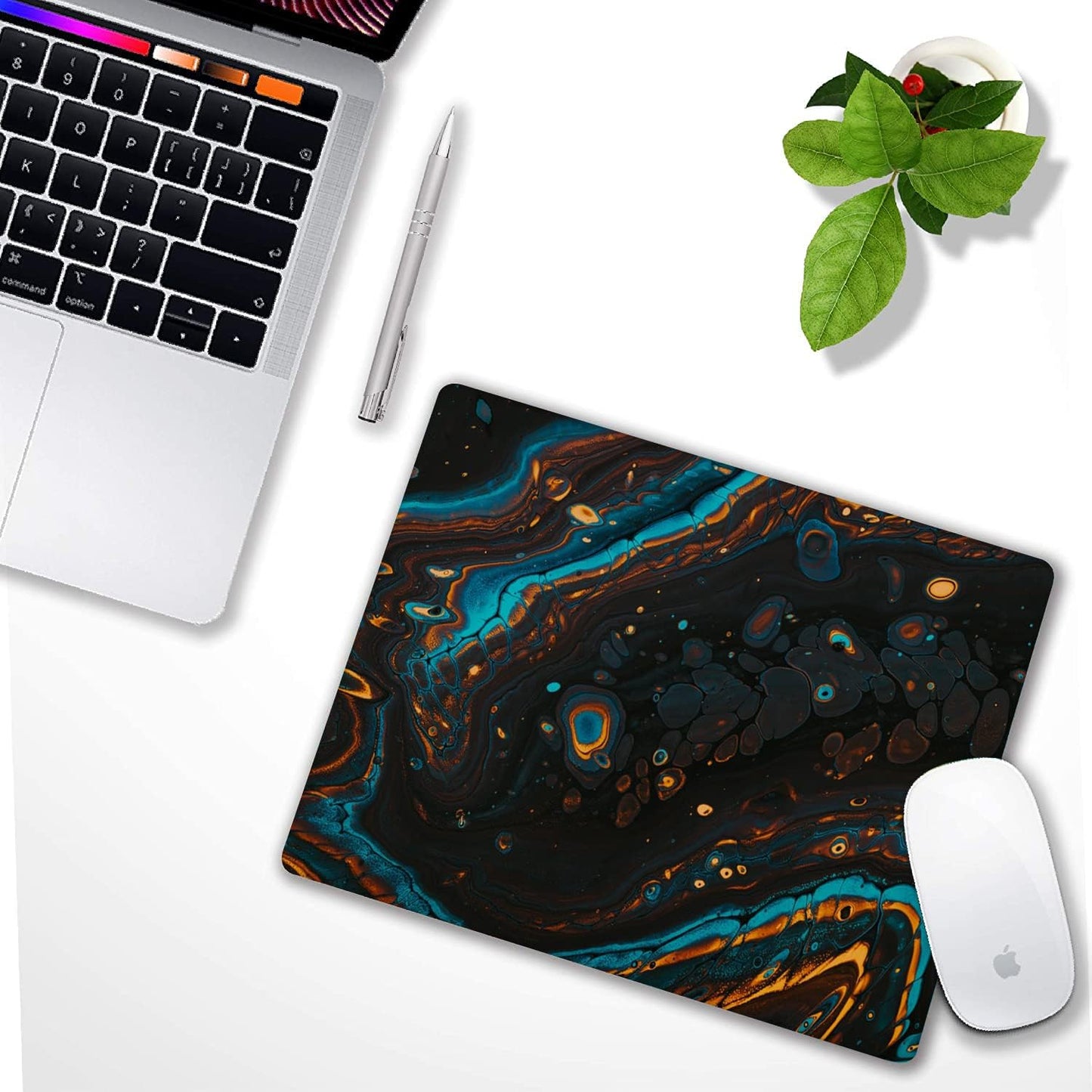 Green White and Black Marble Mouse pad Customized Mousepad Non-Slip Rubber Base Mouse Pads for Computers Laptop Office Desk Accessories Mouse pad