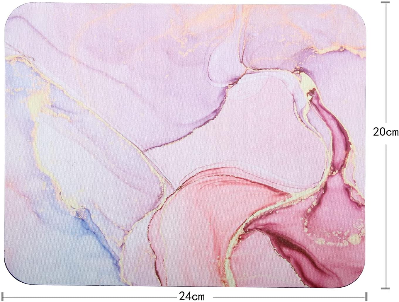 Mouse Pad, Gaming Mouse Pad, Non-Slip Rubber Base Mouse Mat with Designs for Laptop, Computer & Office, 9.5 x 7.9 x 0.12 inches (Marble 9)