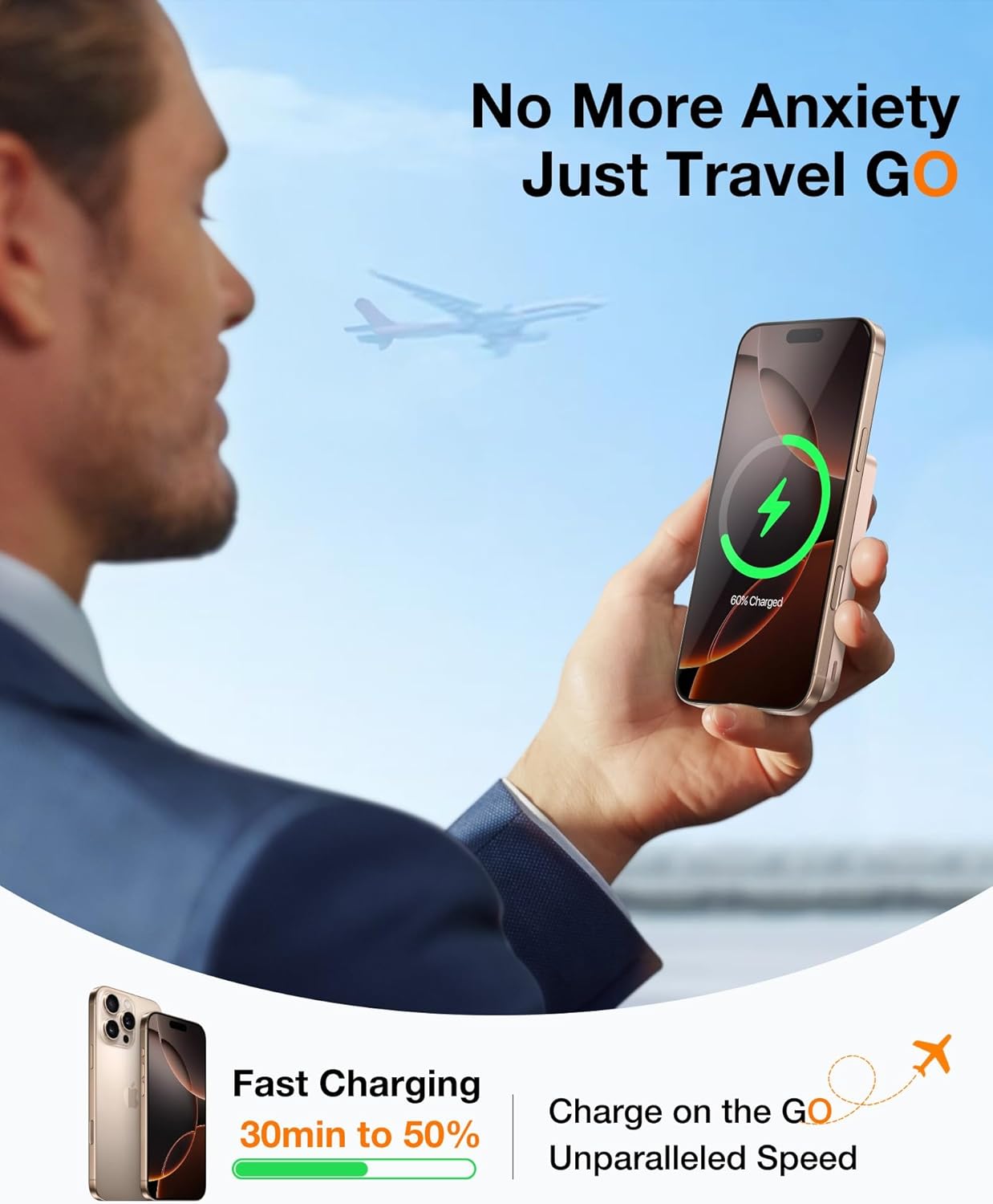 TORRAS 10000mAh Magnetic Portable Charger Power Bank for iPhone, Fast Charging Travel Essential Wireless Battery Pack OStand Compatible with Magsafe, i Phone 16 Pro Max,Pro,15,14,13,12, Rose Gold